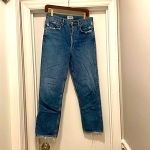 Like new AGOLDE high waisted jeans.
